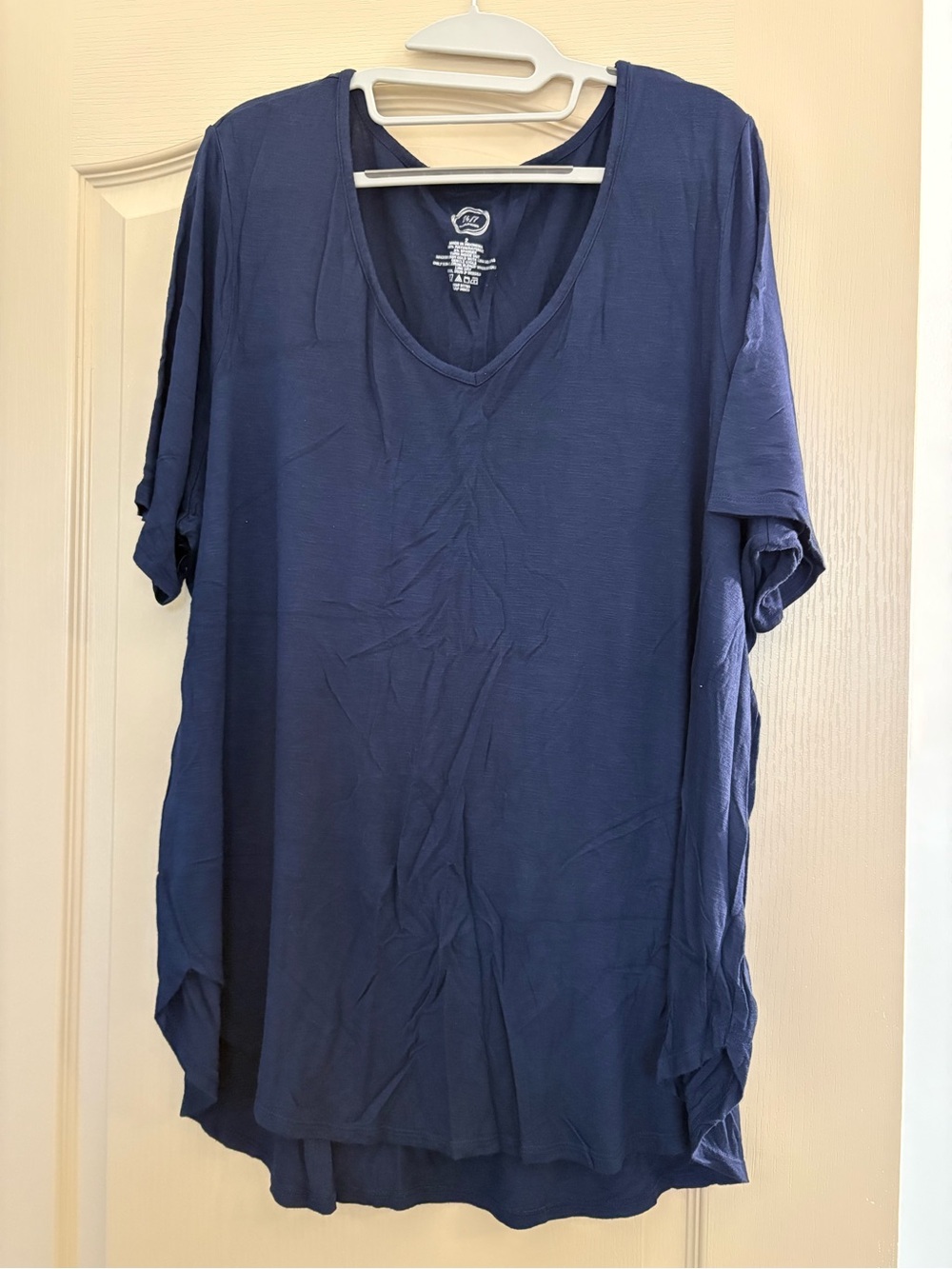 Maurices Navy Blue Short Sleeve V-Neck Tee